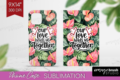 Family Quote Phone Case PNG - Tropical Flowers Case PNG Product Image 1