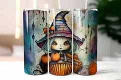 Halloween Voodoo Doll Cupcake Tumbler Wrap | Creepy Creature Product Image 2