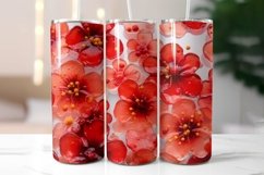 Elegant Floral Tumbler Wrap Bundle | Flowers In Epoxy Resin Product Image 7