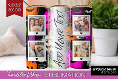 Halloween Photo Tumbler PNG - Brush Stroke Picture Tumbler Product Image 1