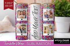 Glitter Photo Tumbler PNG - Sparkle Picture Tumbler Wrap Product Image 1