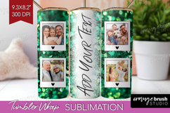 Glitter Photo Tumbler PNG - Sparkle Picture Tumbler Wrap Product Image 1
