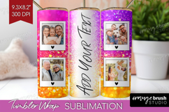 Glitter Photo Tumbler PNG - Sparkle Picture Tumbler Wrap Product Image 1