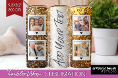 Glitter Photo Tumbler PNG - Sparkle Picture Tumbler Wrap Product Image 1
