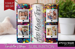 Glitter Photo Tumbler PNG - Sparkle Picture Tumbler Wrap Product Image 1
