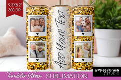 Glitter Photo Tumbler PNG - Sparkle Picture Tumbler Wrap Product Image 1