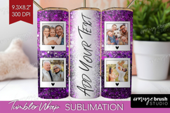 Glitter Photo Tumbler PNG - Sparkle Picture Tumbler Wrap Product Image 1