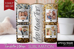 Glitter Photo Tumbler PNG - Sparkle Picture Tumbler Wrap Product Image 1