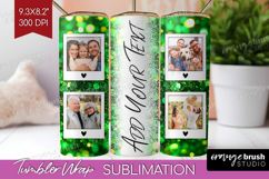 Glitter Photo Tumbler PNG - Sparkle Picture Tumbler Wrap Product Image 1
