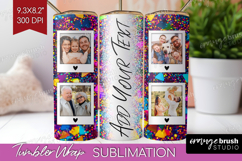 Glitter Photo Tumbler PNG - Sparkle Picture Tumbler Wrap Product Image 1