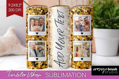 Glitter Photo Tumbler PNG - Sparkle Picture Tumbler Wrap Product Image 1