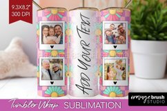Groovy Photo Tumbler PNG - Flowers Picture Tumbler Wrap Product Image 1