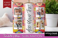 Groovy Photo Tumbler PNG - Flowers Picture Tumbler Wrap Product Image 1