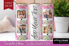 Groovy Photo Tumbler PNG - Flowers Picture Tumbler Wrap Product Image 1