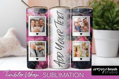 Photo Tumbler Wrap, Marble Family Frame Tumbler Sublimation Product Image 1
