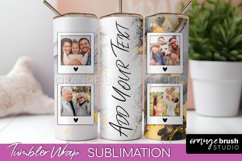 Photo Tumbler Wrap, Marble Family Frame Tumbler Sublimation Product Image 1