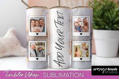 Photo Tumbler Wrap, Marble Family Frame Tumbler Sublimation Product Image 1