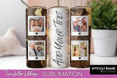 Photo Tumbler Wrap, Marble Family Frame Tumbler Sublimation Product Image 1