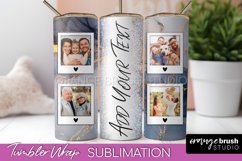 Photo Tumbler Wrap, Marble Family Frame Tumbler Sublimation Product Image 1