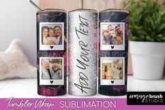 Photo Tumbler Wrap, Marble Family Frame Tumbler Sublimation Product Image 1