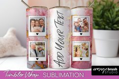 Photo Tumbler Wrap, Marble Family Frame Tumbler Sublimation Product Image 1