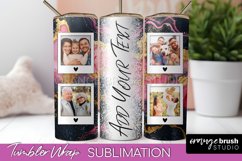 Photo Tumbler Wrap, Marble Family Frame Tumbler Sublimation Product Image 1