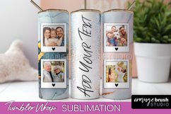 Photo Tumbler Wrap, Marble Family Frame Tumbler Sublimation Product Image 1
