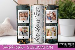 Photo Tumbler Wrap, Marble Family Frame Tumbler Sublimation Product Image 1