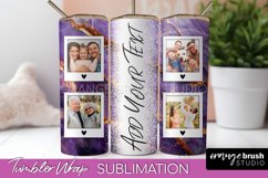 Photo Tumbler Wrap, Marble Family Frame Tumbler Sublimation Product Image 1