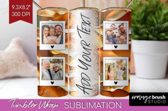 Rose Gold Photo Tumbler PNG - Abstract Picture Tumbler Wrap Product Image 1