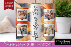 Rose Gold Photo Tumbler PNG - Abstract Picture Tumbler Wrap Product Image 1