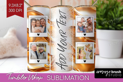 Rose Gold Photo Tumbler PNG - Abstract Picture Tumbler Wrap Product Image 1