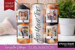 Rose Gold Photo Tumbler PNG - Abstract Picture Tumbler Wrap Product Image 1