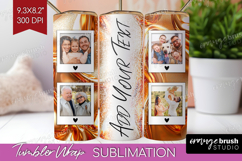 Rose Gold Photo Tumbler PNG - Abstract Picture Tumbler Wrap Product Image 1