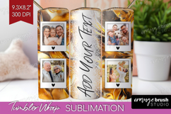 Rose Gold Photo Tumbler PNG - Abstract Picture Tumbler Wrap Product Image 1