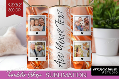 Rose Gold Photo Tumbler PNG - Abstract Picture Tumbler Wrap Product Image 1
