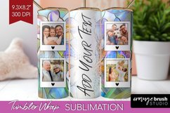 Stained Glass Photo Tumbler PNG - Flowers Picture Tumbler Product Image 1