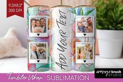 Stained Glass Photo Tumbler PNG - Flowers Picture Tumbler Product Image 1