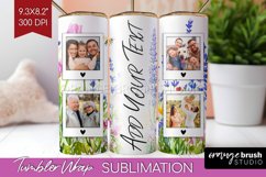 Wildflowers Photo Tumbler PNG - Floral Picture Tumbler Wrap Product Image 1