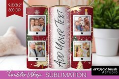 Christmas Photo Tumbler PNG - Christmas Tree Picture Tumbler Product Image 1