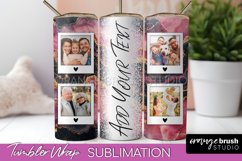 Photo Tumbler Wrap, Marble Family Frame Tumbler Sublimation Product Image 1