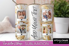 Photo Tumbler Wrap, Marble Family Frame Tumbler Sublimation Product Image 1
