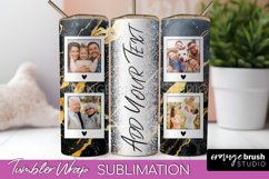 Photo Tumbler Wrap, Marble Family Frame Tumbler Sublimation Product Image 1