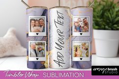 Photo Tumbler Wrap, Marble Family Frame Tumbler Sublimation Product Image 1