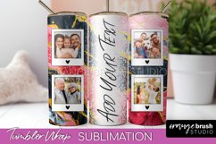 Photo Tumbler Wrap, Marble Family Frame Tumbler Sublimation Product Image 1