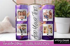 Photo Tumbler Wrap, Marble Family Frame Tumbler Sublimation Product Image 1
