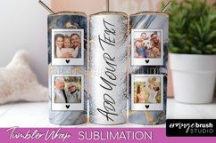 Photo Tumbler Wrap, Marble Family Frame Tumbler Sublimation Product Image 1