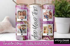 Photo Tumbler Wrap, Marble Family Frame Tumbler Sublimation Product Image 1