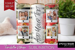 Floral Photo Tumbler PNG - Peony Flower Picture Tumbler Wrap Product Image 1