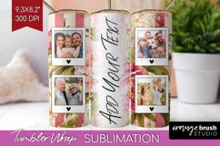 Floral Photo Tumbler PNG - Peony Flower Picture Tumbler Wrap Product Image 1